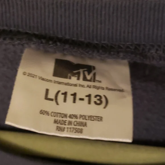MTV Music Television Retro Graphic Sweatshirt Y2K 90s Vibeor - Picture 4 of 5